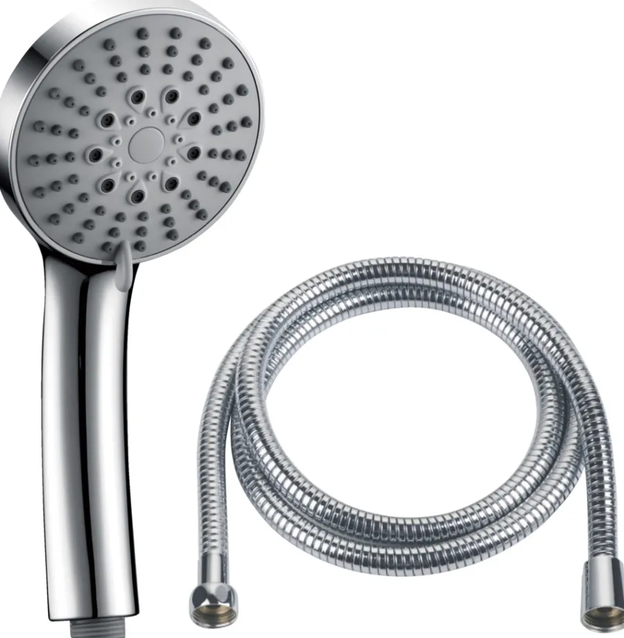 ADORA® Brusehoveder & -Slanger*håndbruser 6-spray Ø100 mm inkl. slange Krom