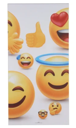 FibroTech Akustikpaneler & Tilbehør*Akustikbillede Art-Acoustic emoji I 60 x 120 cm - hvid