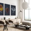 FibroTech Akustikpaneler & Tilbehør*Akustikbillede Art-Acoustic svanen 60 x 120 cm - mørk grå