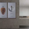 FibroTech Akustikpaneler & Tilbehør*Akustikbillede Art-Acoustic koglen 60 x 120 cm - lys grå