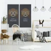 FibroTech Akustikpaneler & Tilbehør*Akustikbillede Art-Acoustic hear 60 x 120 cm - mørk grå