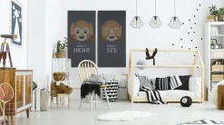 FibroTech Akustikpaneler & Tilbehør*Akustikbillede Art-Acoustic hear 60 x 120 cm - mørk grå