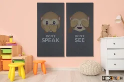 FibroTech Akustikpaneler & Tilbehør*Akustikbillede Art-Acoustic speak 60 x 120 cm - mørk grå