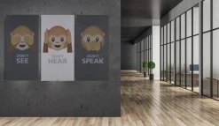 FibroTech Akustikpaneler & Tilbehør*Akustikbillede Art-Acoustic speak 60 x 120 cm - mørk grå
