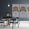 FibroTech Akustikpaneler & Tilbehør*Akustikbillede Art-Acoustic see 60 x 120 cm - lys grå