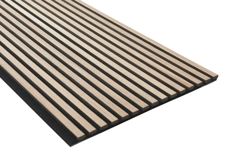 FibroTech Akustikpaneler & Tilbehør|Loftbeklædning*Akustikpanel Premium 22 x 605 x 2440 mm Ash