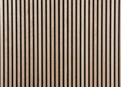FibroTech Akustikpaneler & Tilbehør|Loftbeklædning*Akustikpanel Premium 22 x 605 x 2440 mm Light oak