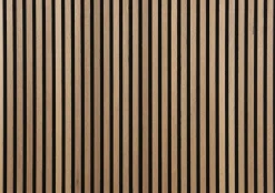 FibroTech Akustikpaneler & Tilbehør|Loftbeklædning*Akustikpanel Premium 22 x 605 x 2440 mm Oiled oak