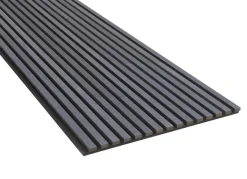 FibroTech Akustikpaneler & Tilbehør|Loftbeklædning*Akustikpanel Proff 22 x 605 x 3000 mm Black oak