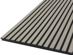 FibroTech Akustikpaneler & Tilbehør|Loftbeklædning*Akustikpanel Quanti 18 x 520 x 2440 mm Grey oak