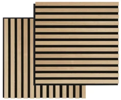 FibroTech Akustikpaneler & Tilbehør*Akustikpanel Square 22 × 520 × 520 mm 2-pk. Ash