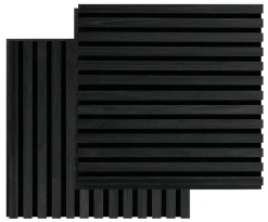 FibroTech Akustikpaneler & Tilbehør|Loftbeklædning*Akustikpanel Square 22 × 520 × 520 mm 2-pk. Black oak