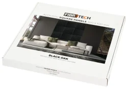 FibroTech Akustikpaneler & Tilbehør|Loftbeklædning*Akustikpanel Square 22 × 520 × 520 mm 2-pk. Black oak