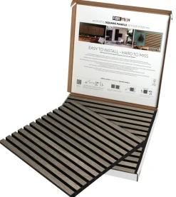 FibroTech Akustikpaneler & Tilbehør*Akustikpanel Square 22 × 520 × 520 mm 2-pk. Grey oak