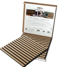 FibroTech Akustikpaneler & Tilbehør*Akustikpanel Square 22 × 520 × 520 mm 2-pk. Light oak