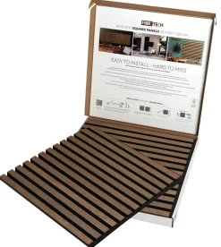 FibroTech Akustikpaneler & Tilbehør*Akustikpanel Square 22 × 520 × 520 mm 2-pk. Oiled oak