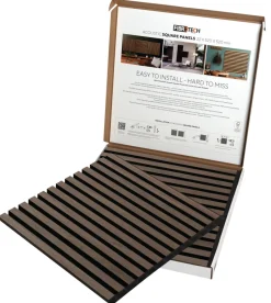 FibroTech Akustikpaneler & Tilbehør*Akustikpanel Square 22 × 520 × 520 mm 2-pk. Walnut