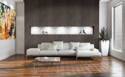 FibroTech Akustikpaneler & Tilbehør|Loftbeklædning*Akustikpanel Stone 520 x 2440 x 18 mm Rusty stone