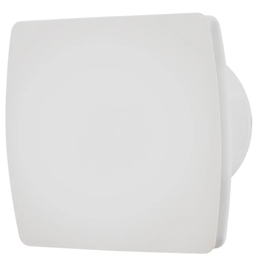 GRAD Ventilation*Badrumsventilator hvid m/hygrostat og timer - Hvid plast