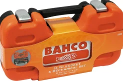 Bahco Spændeværktøj*topnøglesæt 1/4" + 3/8" - 34 dele