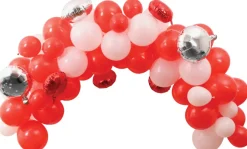 Pynt & Festudstyr*Ballonbue sæt med 70 balloner mix rød & hvid