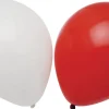 Pynt & Festudstyr*Balloner 23 cm 12 stk. rød/hvid