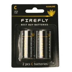 Firefly Batterier*Batteri alkaline C LR14 2-pk. -