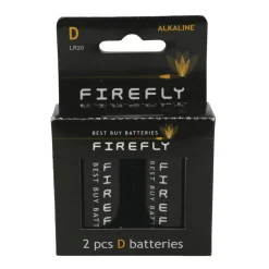 Firefly Batterier*Batteri alkaline D LR20 2-pk. -