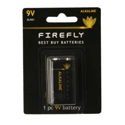 Firefly Batterier*Batteri alkaline 9 V 6LR61 1 stk. -