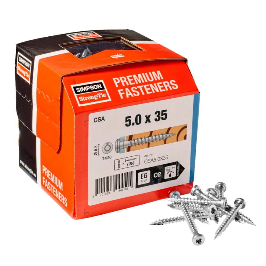 Simpson Strong-Tie Skruer*Beslagskrue CSA 5,0 x 35 mm - 250 stk.