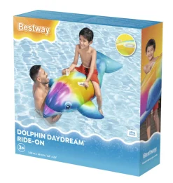 Bestway Strand- & Badelegetøj|Badedyr & Vandleg*Dolphin Daydream badedyr 168 x 66 cm Multifarvet