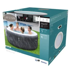 Bestway Udendørs Spabade*Lay-Z-Spa Boracay 4 spabad Ø180 cm Blue Marble
