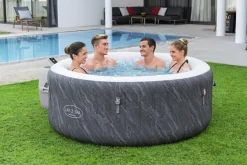 Bestway Udendørs Spabade*Lay-Z-Spa Boracay 4 spabad Ø180 cm Blue Marble