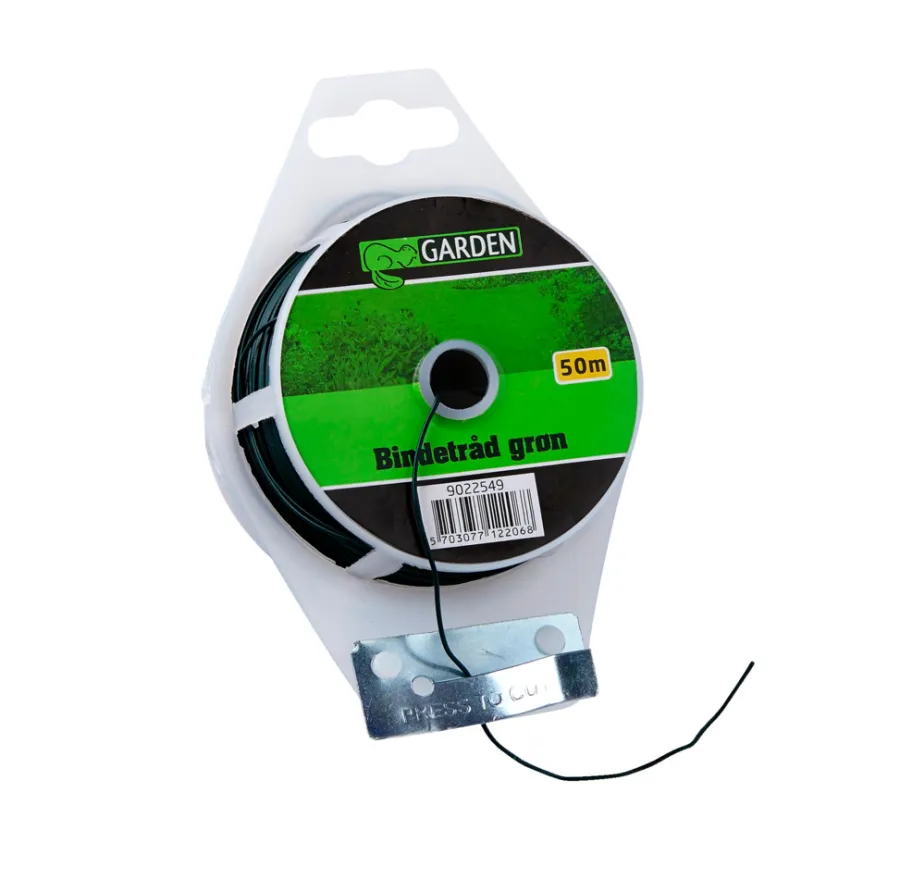 Garden® Bindetråd & Blomsterpinde*Bindetråd grøn Ø0,92 mm x 50 meter -