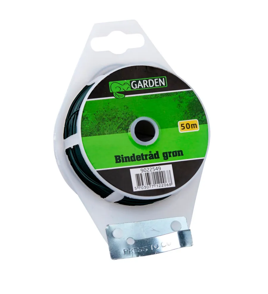 Garden® Bindetråd & Blomsterpinde*Bindetråd grøn Ø0,92 mm x 50 meter -