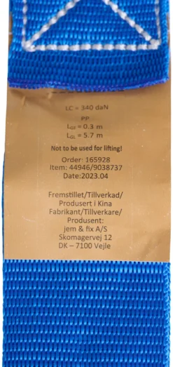 AutoZone® Trailertilbehør*Bæltestrop 50 mm x 6 meter -