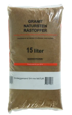 Safestone by ZURFACE Sand & Grus*Brolæggersand 15 liter 0/4 mm - Safestone