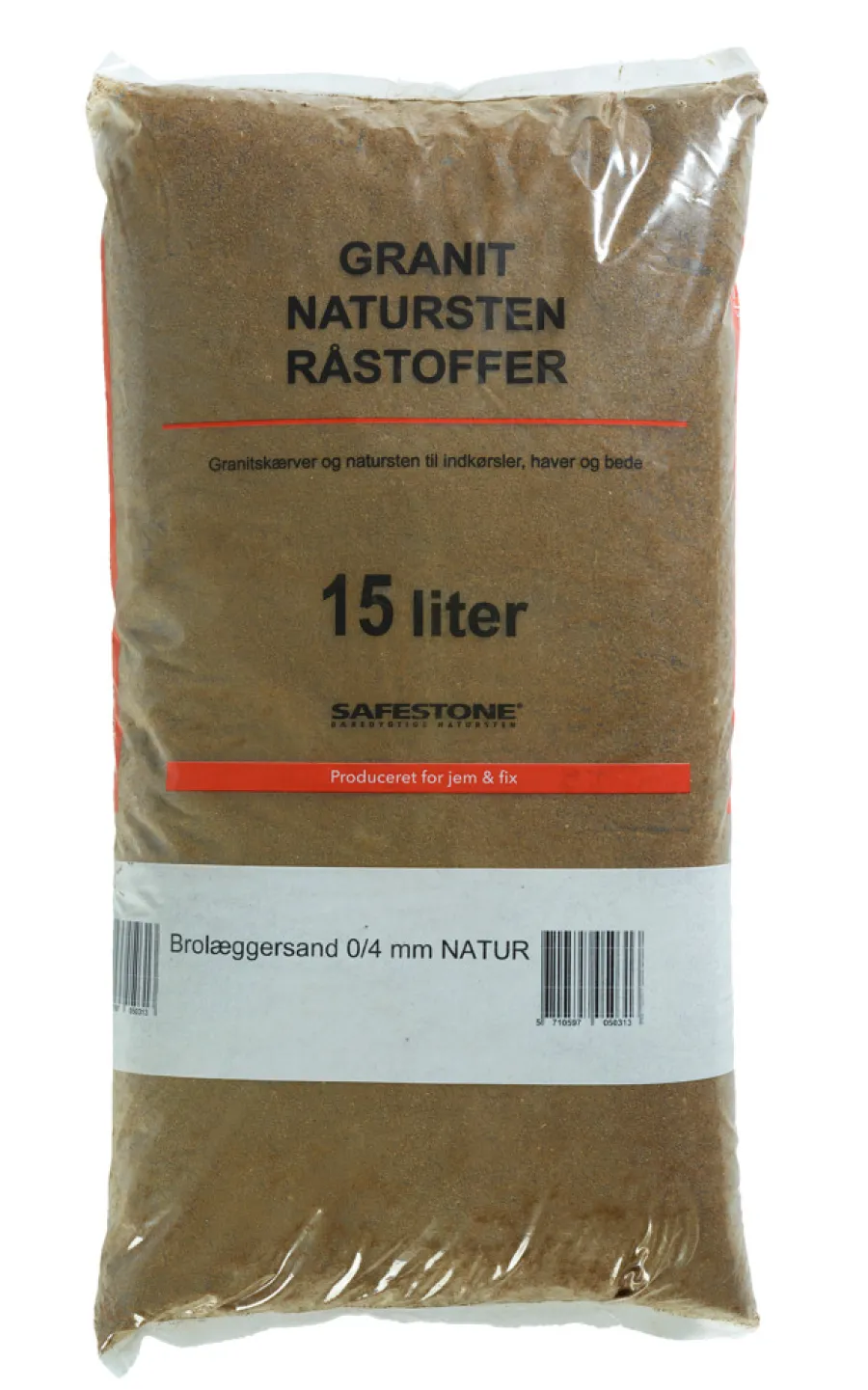 Safestone by ZURFACE Sand & Grus*Brolæggersand 15 liter 0/4 mm - Safestone