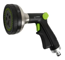 Garden® Koblinger & Sprøjtepistoler*Brusepistol m/5 funktioner - Grøn/sort