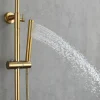 Blandingsbatterier Til Bad Og Brus*Brusesæt m/termostat Ø250 mm messingfinish