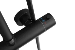 Blandingsbatterier Til Bad Og Brus*Brusesæt m/termostat Ø250 mm sort
