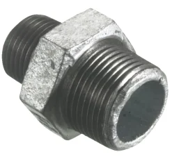 Galvaniserede*Brystnippel galvaniseret 1/2" x 3/8"
