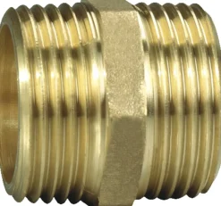 Messing*Brystnippel 3/4" x 3/4" Messing