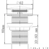 Reservedele Til Håndvaske*Bundventil pop-up Ø66 × 80 mm kobberfinish
