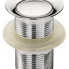 Reservedele Til Håndvaske*Bundventil uden overløb Push pop-up 1 1/4" krom