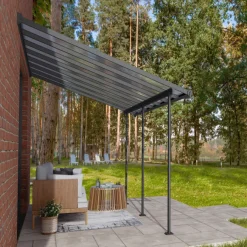 Canopia by Palram Overdækning*Sierra terrasseoverdækning 12,8 m² Ramme Antracit RAL 7016; Tagpaneler Klare