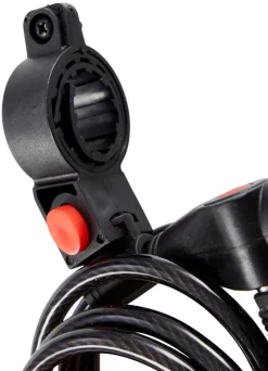 BikeZone® Kæde- Og Cykellåse*Cykellås spiralwire 150 cm - Sort