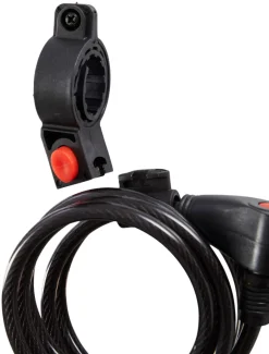 BikeZone® Kæde- Og Cykellåse*Cykellås spiralwire 150 cm - Sort