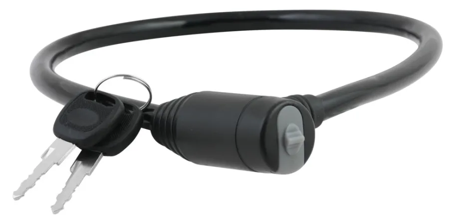 BikeZone® Kæde- Og Cykellåse*Cykellås wire Ø8 mm x 650 mm -