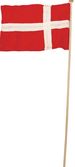 Pynt & Festudstyr|Flag & Flagstænger*Dannebrog på bambuspind 1 stk.